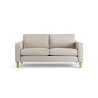 Habitat Flint Fabric 2 Seater Sofa - Natural - Ash Leg