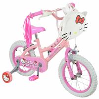 Hello Kitty 14 Inc h Wheel Size Kids Beginner Bike