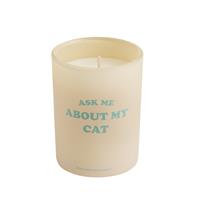 Argos Home Ask Me About My Cat Candle - Honey & Sandalwood