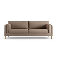 Habitat Newington Fabric 4 Seater Sofa - Biscuit - Ash Leg