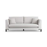 Habitat Aston Fabric 3 Seater Sofa - Natural - Black Leg