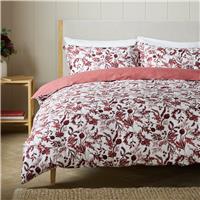 Argos Home Burgundy Foliage Print Bedding Set - Superking