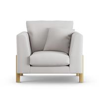 Habitat Aston Fabric Armchair - Natural - Ash Leg