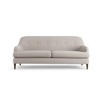 Habitat Frome Fabric 3 Seater Sofa - Stone - Dark Leg