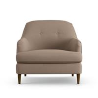 Habitat Frome Fabric Armchair - Biscuit - Dark Leg