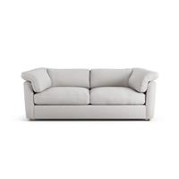 Habitat Wynn Fabric 3 Seater Sofa - Natural - Ash Leg
