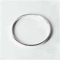 Simply Silver Sterling Silver Polished Hinged Bangle