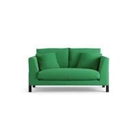 Habitat Aston Fabric 2 Seater Sofa - Emerald Green-Black Leg