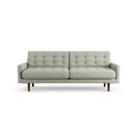 Habitat Fenner Fabric 3 Seater Sofa - Sage Green - Dark Leg