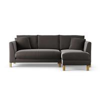 Habitat Aston Right Hand Corner Sofa - Slate Grey - Ash Leg
