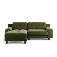 Habitat Hendricks Left Hand Corner Sofa - Moss Green