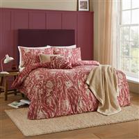 Wylder Albus Red and White Bedding Set - Double