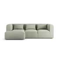 Habitat Lars Left Hand Corner Sofa - Sage Green - Ash Leg