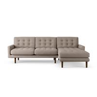 Habitat Fenner Right Hand Corner Sofa - Mocha - Dark Leg