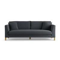 Habitat Aston Fabric 4 Seater Sofa - Charcoal - Ash Leg