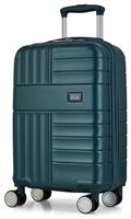 Rock 8 Wheel Hard Suitcase - Small, Blue