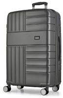 Rock 8 Wheel Hard Suitcase - Large, Charcoal