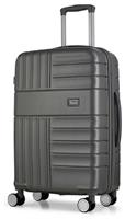 Rock 8 Wheel Hard Suitcase - Medium, Charcoal