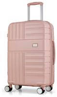 Rock 8 Wheel Hard Suitcase - Medium, Pink