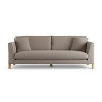 Habitat Aston Fabric 4 Seater Sofa - Mocha - Ash Leg