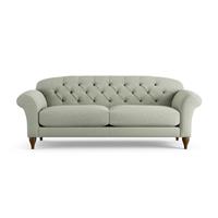 Habitat Brooker Fabric 4 Seater Sofa - Sage Green - Dark Leg