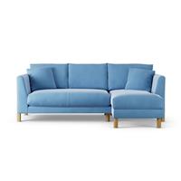 Habitat Aston Right Hand Corner Sofa - Sky Blue - Ash Leg