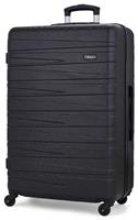 Rock 4 Wheel Hard Suitcase - Large, Black