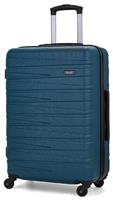 Rock 4 Wheel Hard Suitcase - Medium, Teal