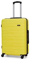 Rock 4 Wheel Hard Suitcase - Medium, Yellow
