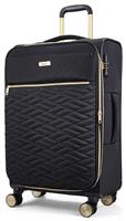 Rock Expandable 8 Wheel Soft Suitcase - Medium, Black