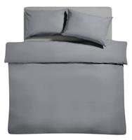 Habitat Easycare Plain Grey Bundle Bedding Set - King size