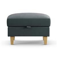 Habitat Felin Fabric Storage Footstool - Charcoal