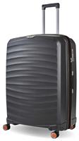 Rock Expandable 8 Wheel Hard Suitcase - Large, Charcoal