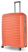 Rock Expandable 8 Wheel Hard Suitcase - Large, Peach