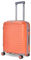 Rock Expandable 8 Wheel Hard Suitcase - Small, Peach