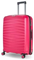 Rock Expandable 8 Wheel Hard Suitcase - Medium, Pink