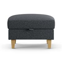 Habitat Felin Fabric Storage Footstool - Charcoal
