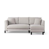 Habitat Aston Right Hand Corner Sofa - Natural - Black Leg