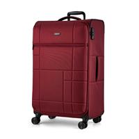 Rock 8 Wheel Soft Suitcase - Large, Red
