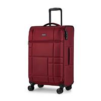 Rock 8 Wheel Soft Suitcase - Medium, Red