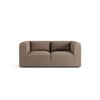 Habitat Lars Fabric 2 Seater Sofa - Biscuit - Ash Leg