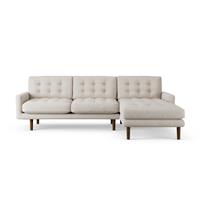 Habitat Fenner Right Hand Corner Sofa - Natural - Dark Leg