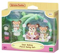 Sylvanian Deer Babies Floral Swing Set