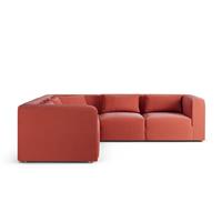 Habitat Lars Reversible Corner Sofa - Papaya - Ash Leg