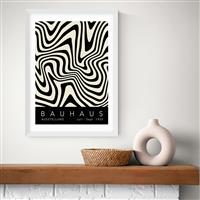 East End Prints Bauhaus Black White Frame Art Print - A2
