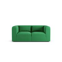 Habitat Lars Fabric 2 Seater Sofa - Emerald Green - Ash Leg