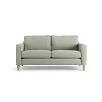 Habitat Flint Fabric 2 Seater Sofa - Sage Green - Ash Leg
