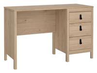 Tvilum Madrid 3 Drawer Office Desk - Oak