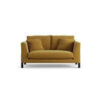 Habitat Aston Fabric 2 Seater Sofa - Gold - Black Leg