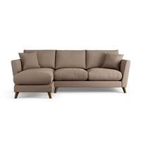 Habitat Lomond Left Hand Corner Sofa - Biscuit - Dark Leg